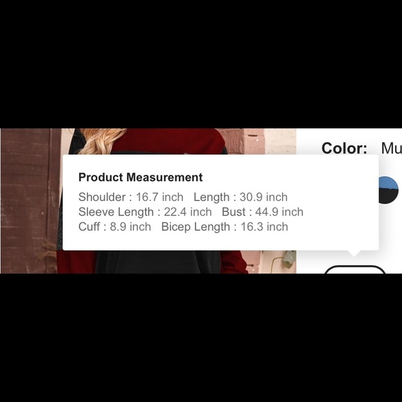 SHEIN Plus Spliced Glitter Pocket Color Block Tee - Picture 5 of 5